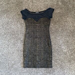 GOLD / BLACK WET SEAL PARTY DRESS